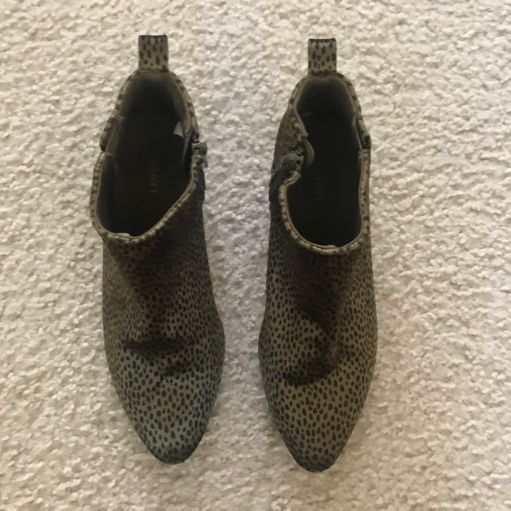 Green Leopard Print Booties | 6 - Picture 3 of 6